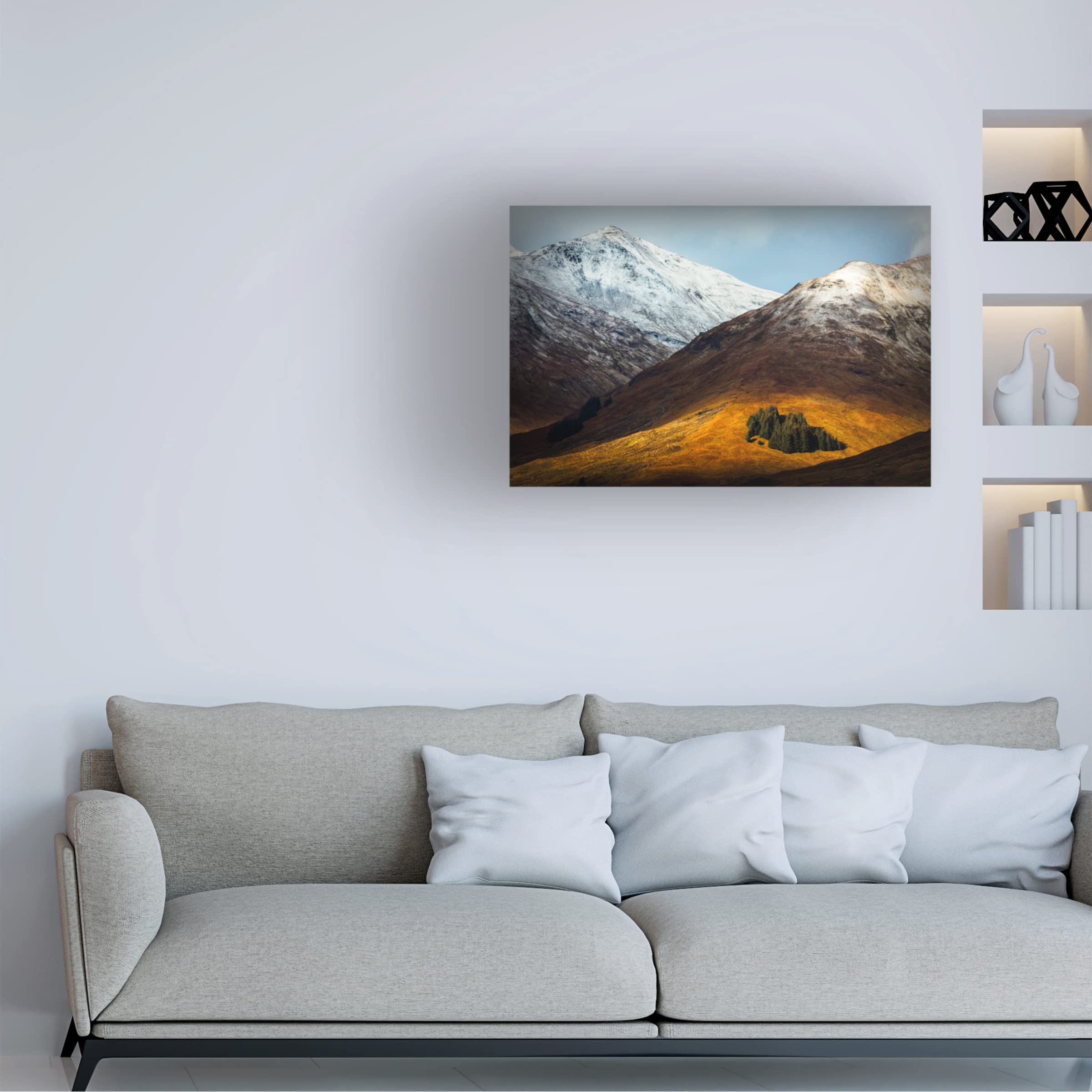 Adrian Popan 'Spotlight' Canvas Wall Art Print - Modern Abstract Painting for Living Room, Bedroom & Office Decor | Trademark Fine Art Collection