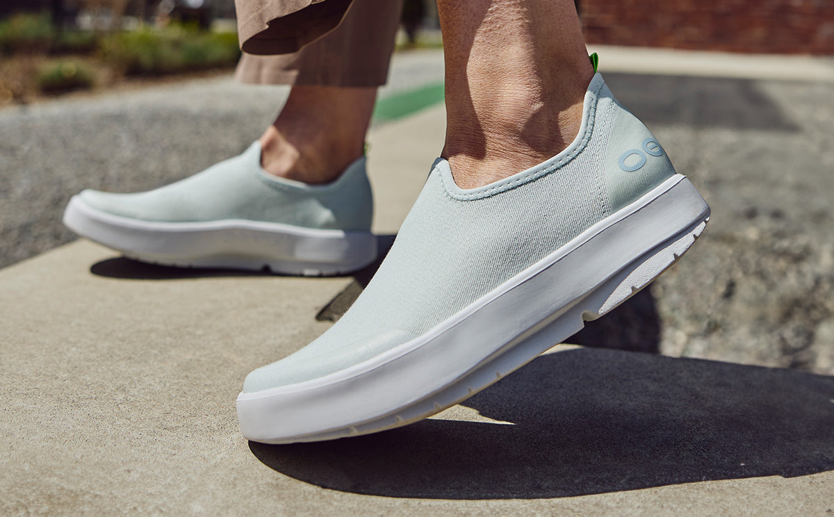 Women's OOmg eeZee Low Shoe Ice - Comfortable Slip-On Sneakers for Walking, Travel & Casual Wear | On Sale Now