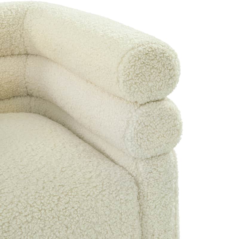 Benita 360 Degree Swivel Office Chair with Chenille Fabric & Plush Pillow - Ergonomic Desk Chair for Home Office, Gaming, and Study