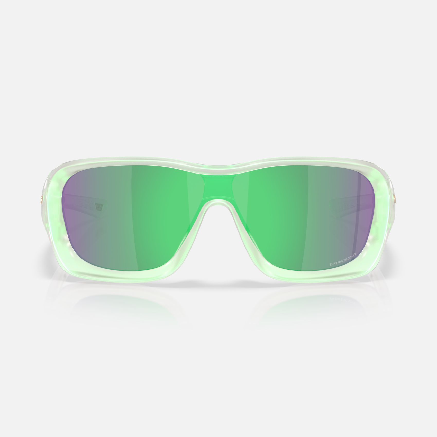 DE LA SALLE Light Matte Jade Opline Sunglasses with Prizm Jade Lens - Polarized Sports & Outdoor Activities for Running, Cycling, and Driving