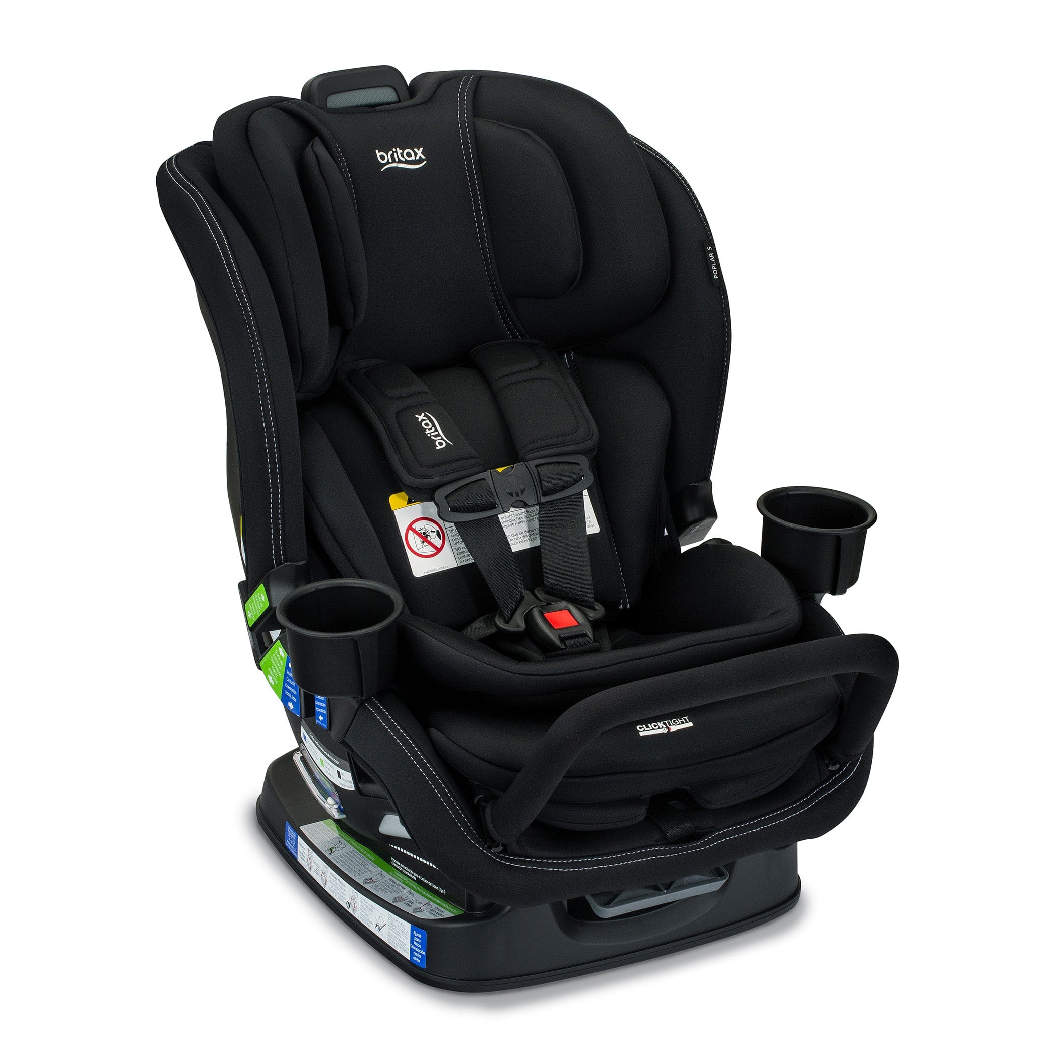 Britax Poplar S Convertible Car Seat - Safe & Comfortable for Infants to Toddlers (5-65 lbs) | Rear & Forward Facing | Easy Installation | Perfect for Family Travel & Daily Commute