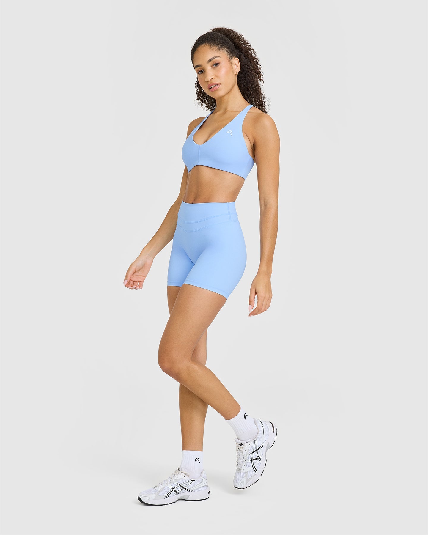 Seamless Wireless Micro Bralette - Soft Powder Blue Comfort Bra for Everyday Wear | Yoga, Lounge & Sleep