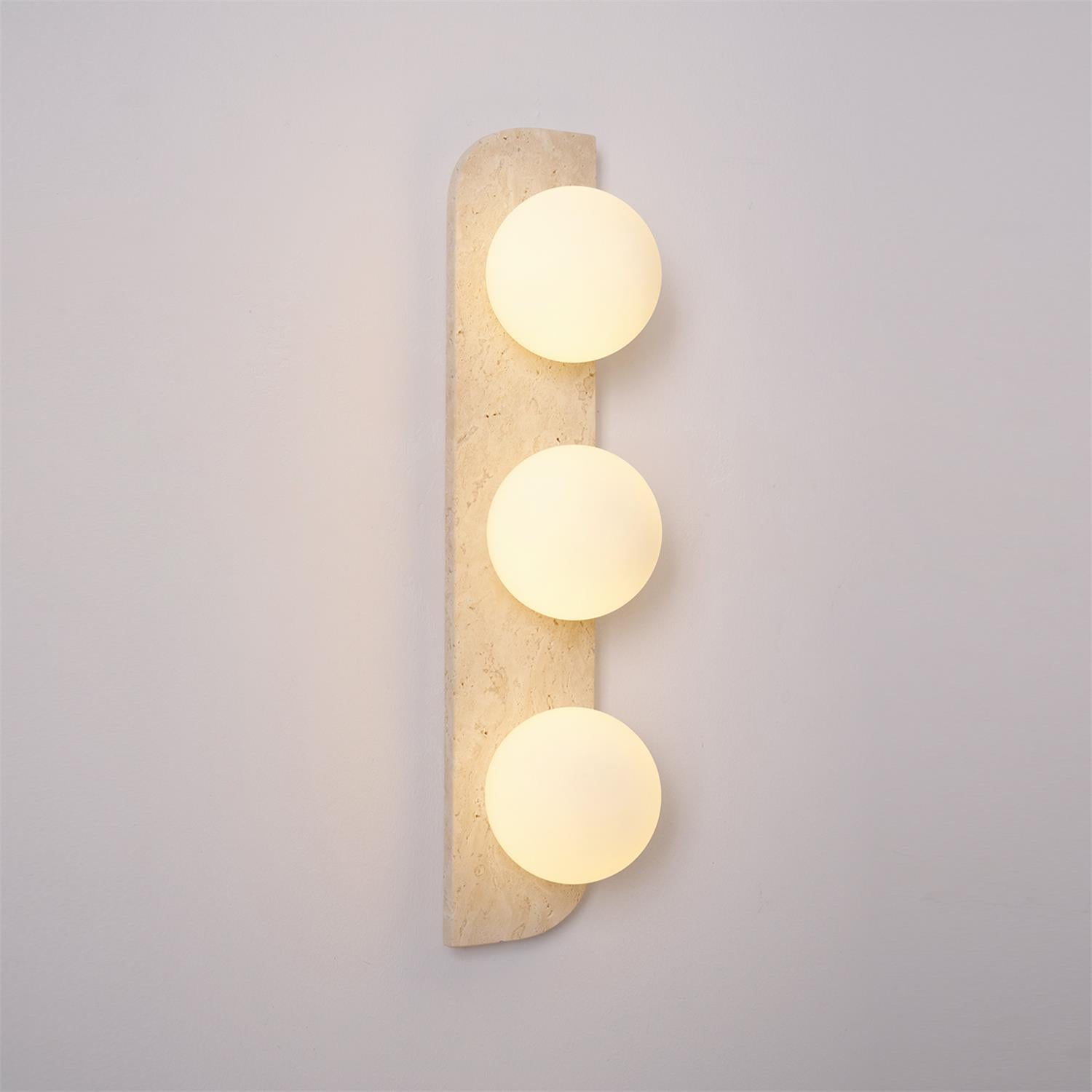 Elysian Travertine Wall Light - Modern Outdoor Sconce for Patio, Garden, and Porch Lighting | Waterproof & Durable Design