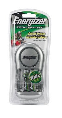 Energizer AA Battery Charger - Rechargeable 2000mAh for 2 or 4 AA Batteries | Perfect for Cameras, Toys & Electronic Devices