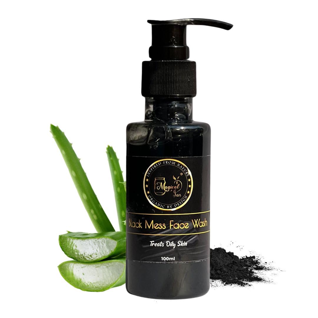 Magical Jar Black Mud Face Wash for Pore Control - Deep Cleansing & Oil Balancing Facial Cleanser for Acne-Prone Skin | Perfect for Daily Skincare Routine & Spa Night