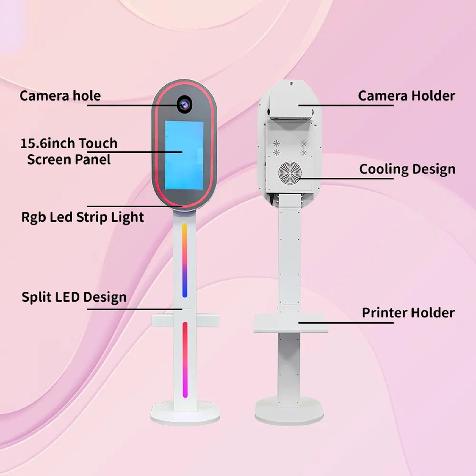 Portable Selfie Photo Booth with 15.6