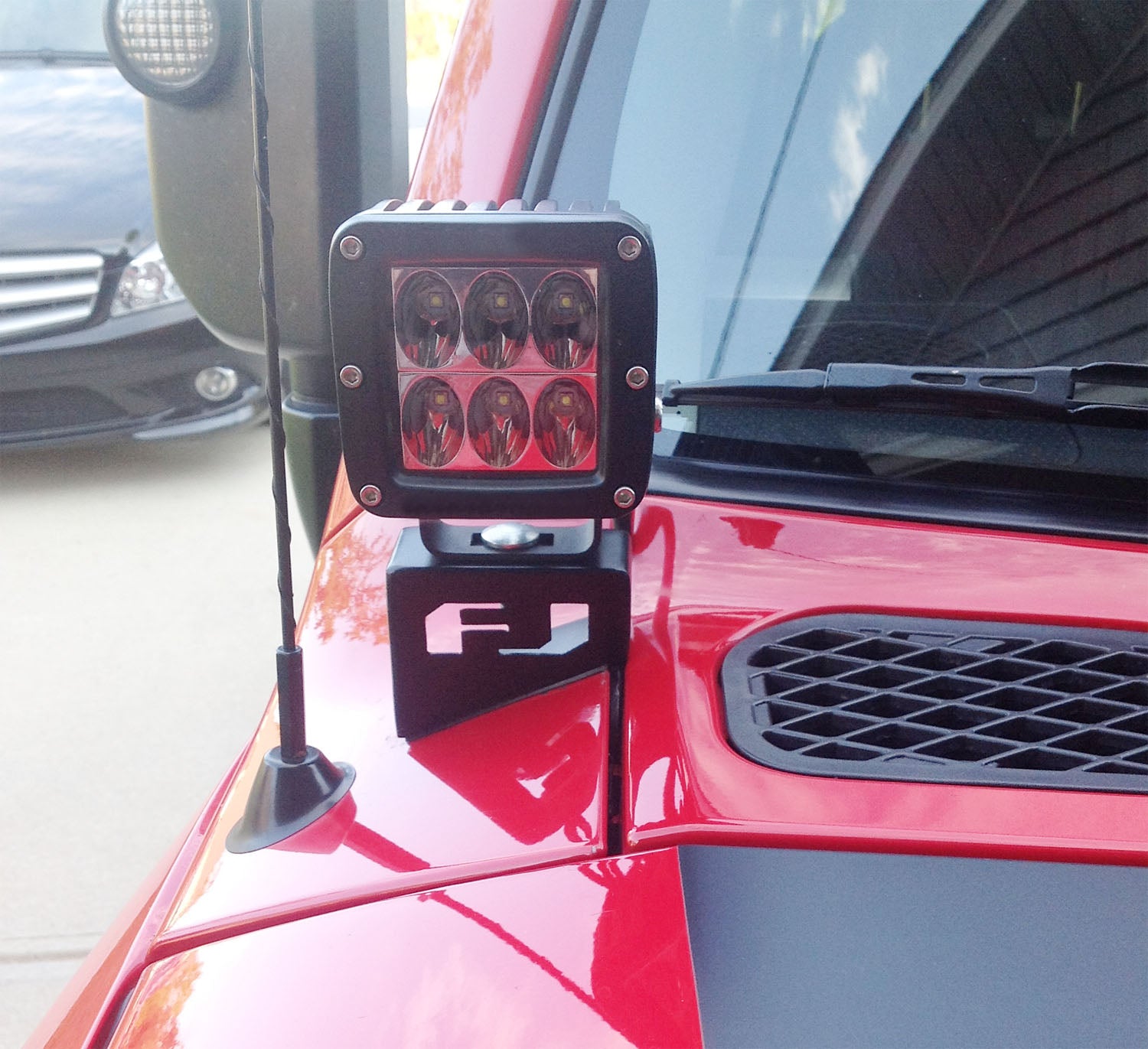 48W CREE LED Light Pods with Front Cowl Mounting Brackets for 2007-2014 Toyota FJ Cruiser - Off-Road Lighting, Fog Lights, Ditch Lights for Adventure & Night Driving