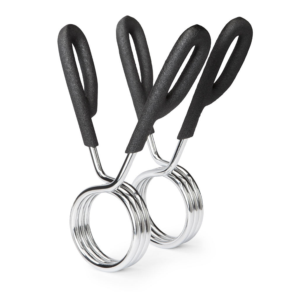2-Pack Olympic Bar Spring Clip Collars - Marcy OBC 3 Weightlifting Collars for Secure Gym Workouts - Perfect for Powerlifting, CrossFit & Home Gym Training