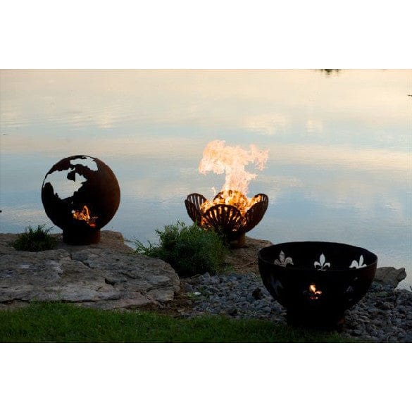 Barefoot Beach Wood Burning Fire Pit Art - Outdoor Patio & Backyard Fireplace for Camping, Beach, and Garden Gatherings