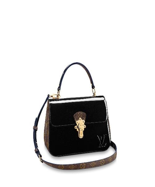 Authentic Louis Vuitton Cherrywood PM Handbag in Glossy Black Patent Leather - Perfect for Work, Travel & Evening Events