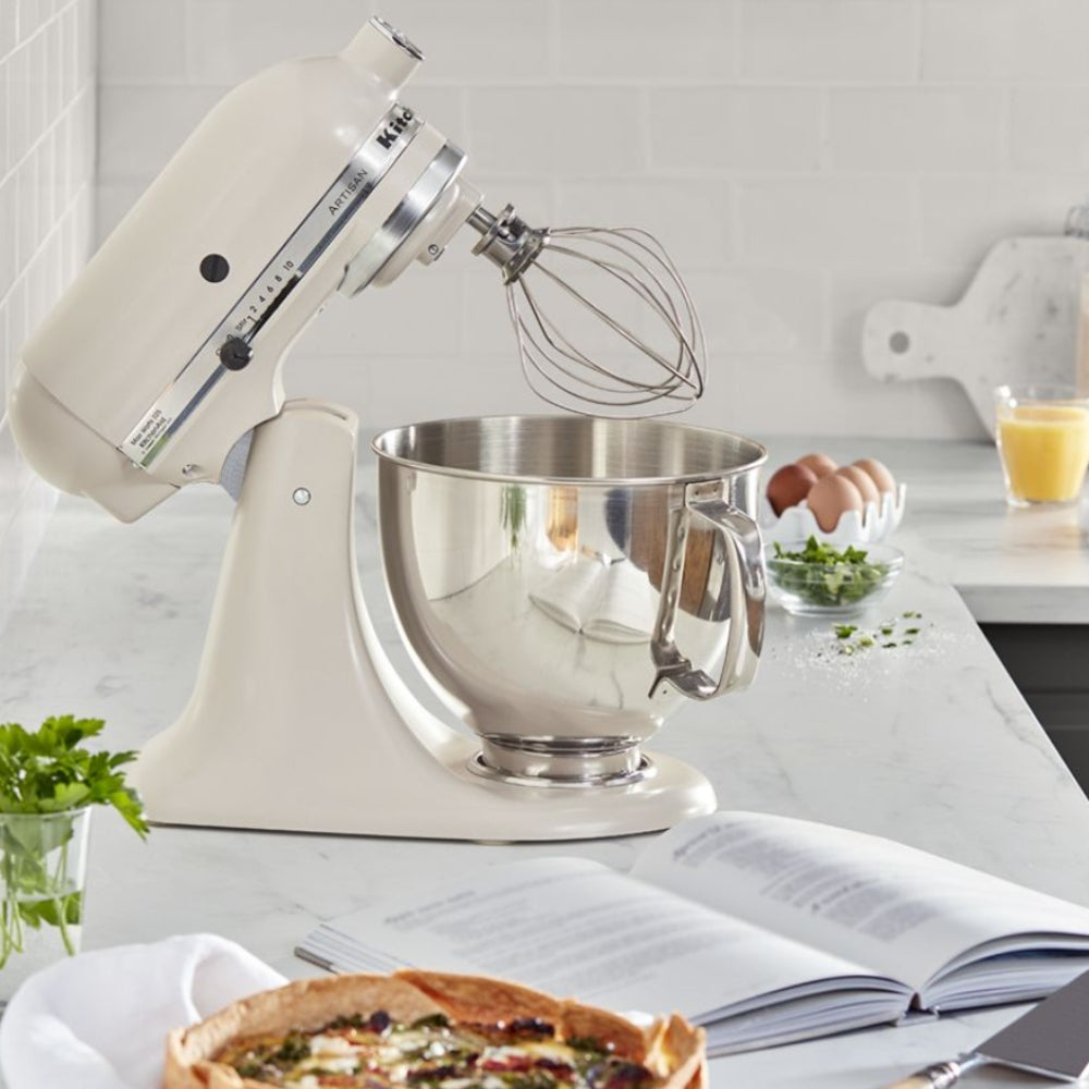 KitchenAid Artisan KSM150PSMH 5-Quart Tilt-Head Stand Mixer, Matte Milkshake - Perfect for Baking, Mixing Dough & Whipping Cream at Home