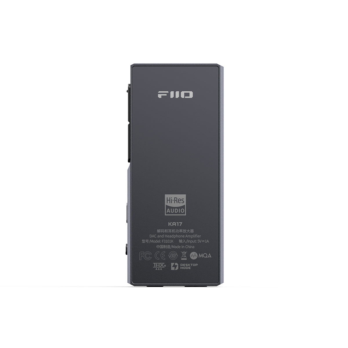 FiiO KA17 Portable DAC & Headphone Amplifier - High Resolution Audio for iPhone, Android, PC - Perfect for Travel, Gaming, and Music Lovers