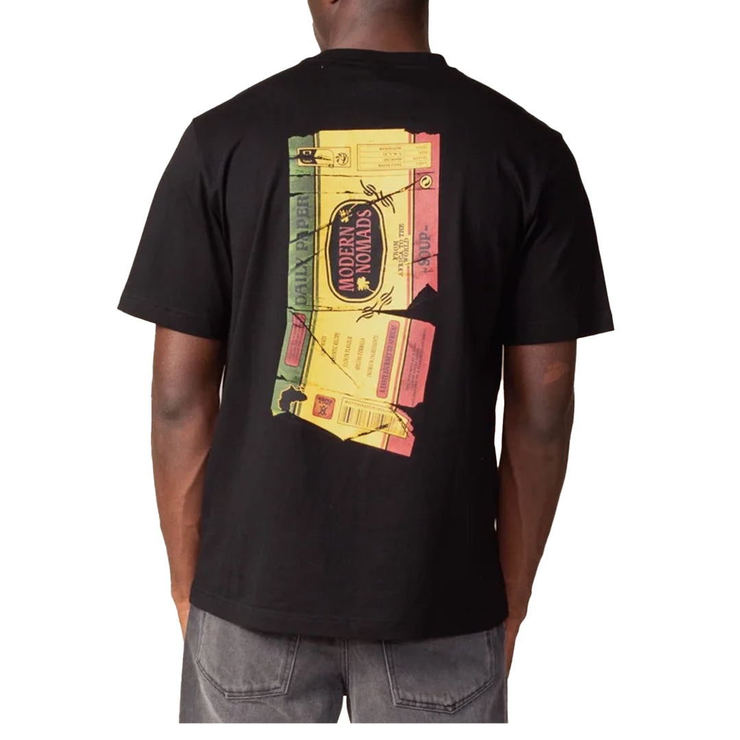 Men's Black Short Sleeve Wrapper T-Shirt - Comfortable Casual Wear for Summer, Gym & Everyday Outfits