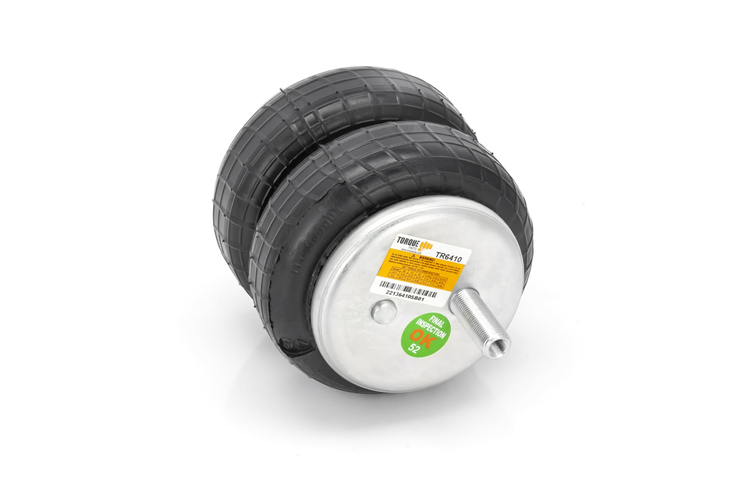 TORQUE 2-Piece 6410 Air Bag Replacement Kit - Compatible with Firestone Ride-Rite 6410 & Torque Air Suspension Systems (Replaces Firestone 6410 Air Spring) - Perfect for Heavy-Duty Trucks, RVs, and Towing Applications (2 x TR6410)