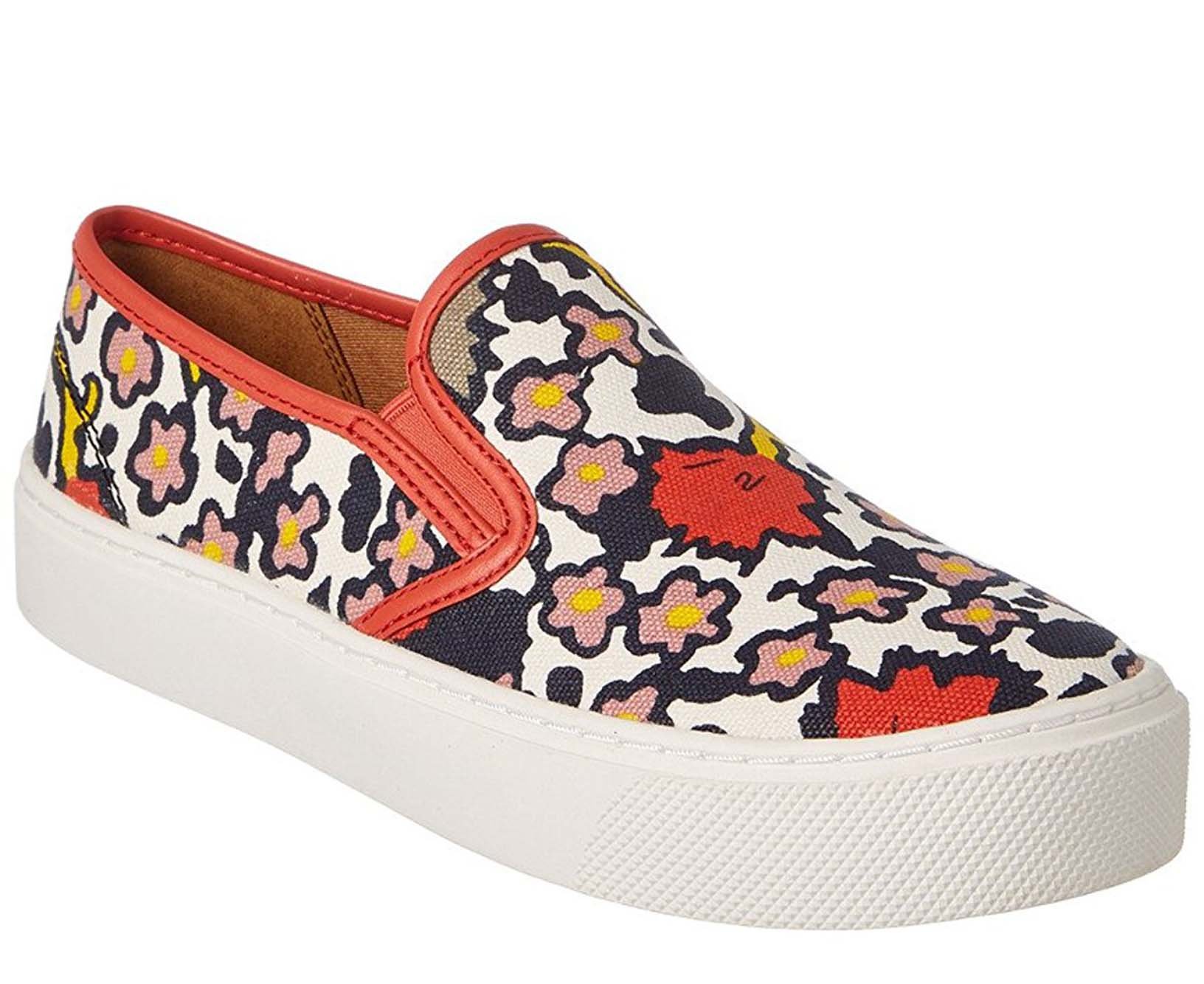 COACH Cameron Women's Slip-On Loafers - Chalk, Coral & Multi Color Comfortable Casual Shoes for Work, Travel & Everyday Wear