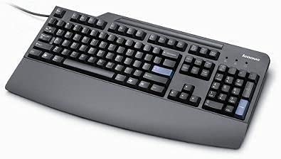 IBM NetVista 32P5100 Black Keyboard - Ergonomic USB Wired Keyboard for Office, Home & Business Use