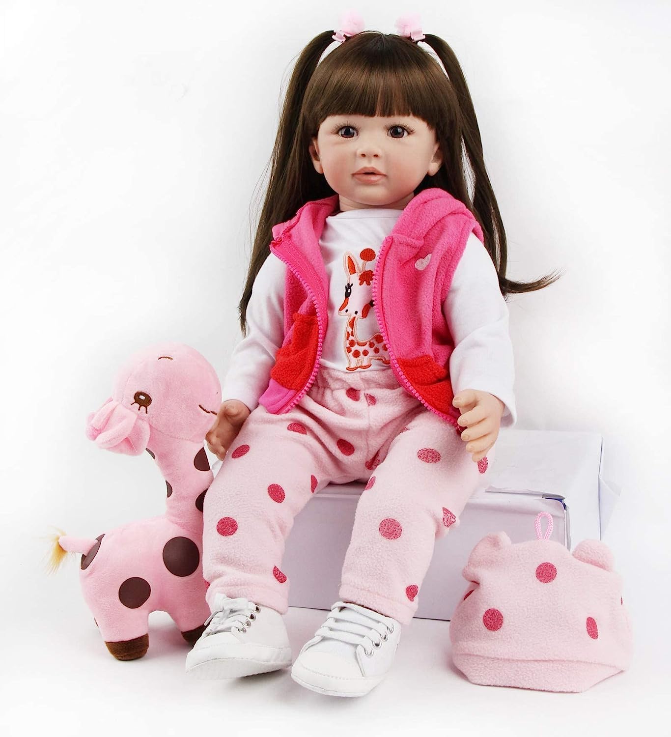 24 Inch Realistic Reborn Baby Doll - Soft Silicone Vinyl Newborn Doll for Girls | Lifelike Baby Toy for Play, Collecting & Photography Props