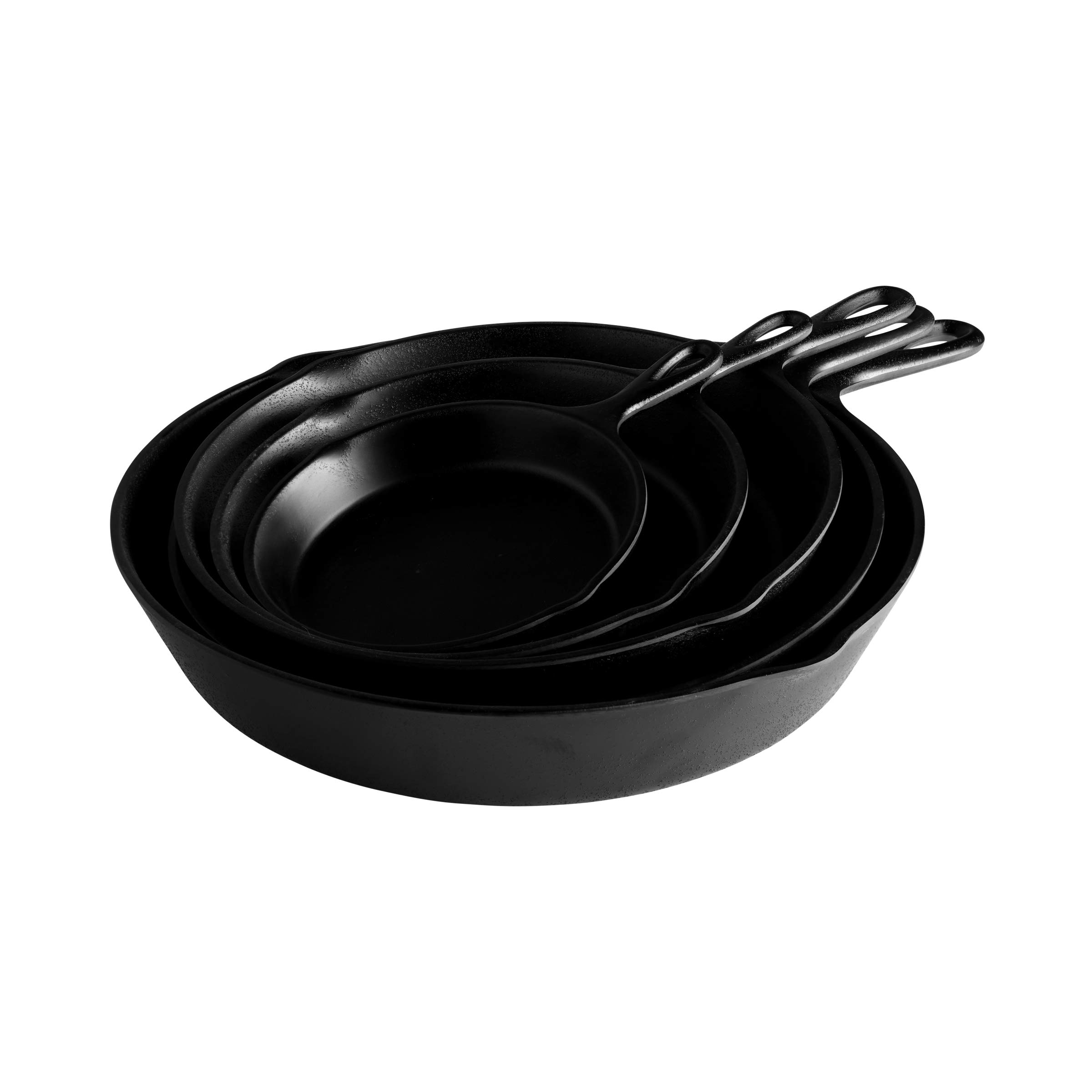 8-Inch Faux Cast Iron Skillet - 6-Pack Black Melamine Frying Pan for Cooking, Serving & Decor | Durable Non-Stick Fry Pan for Stovetop, Oven & Tabletop Use