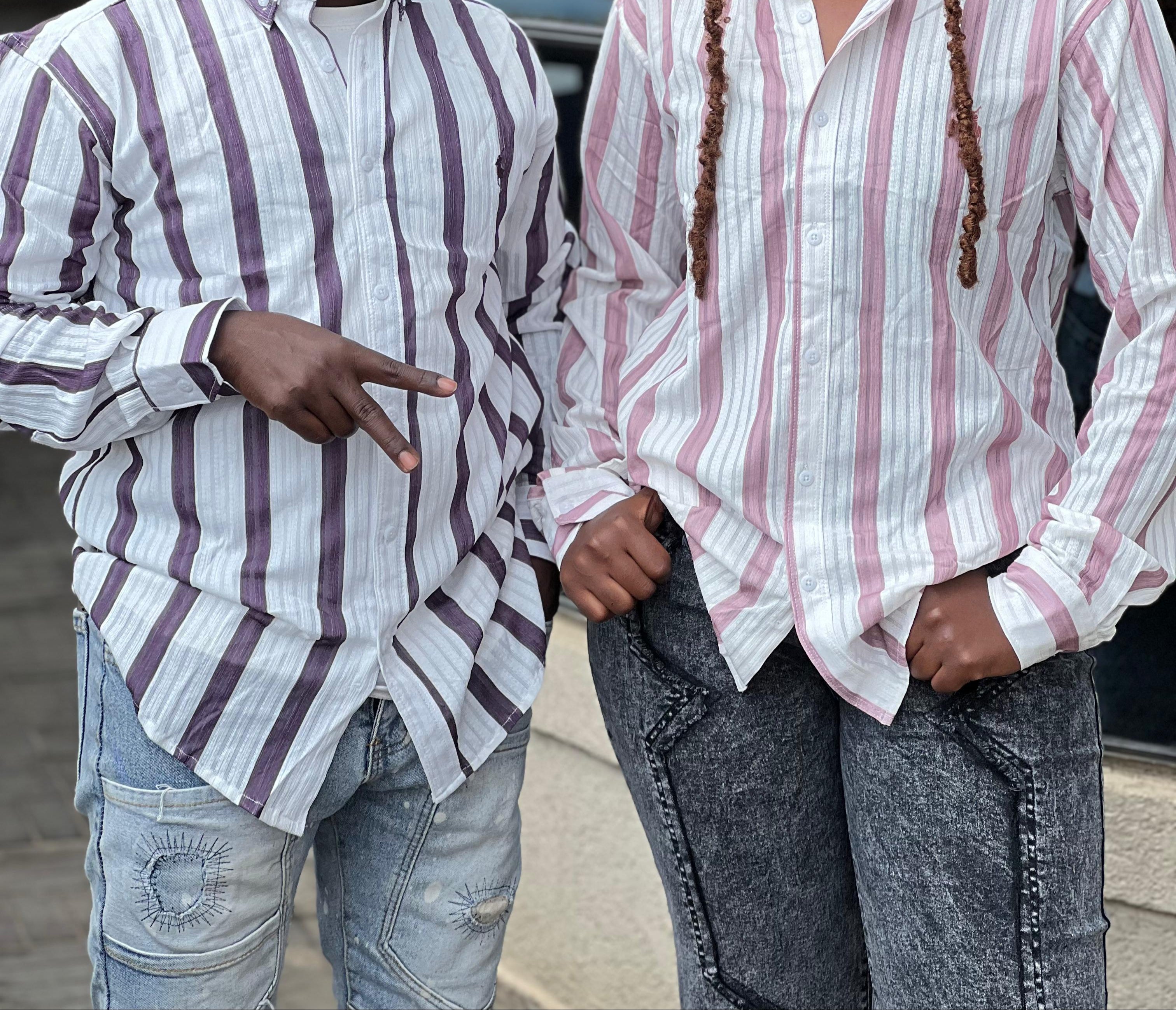 Men's Classic Polo Striped Shirts - Comfortable Cotton Blend Casual Wear for Golf, Work & Everyday Outfits