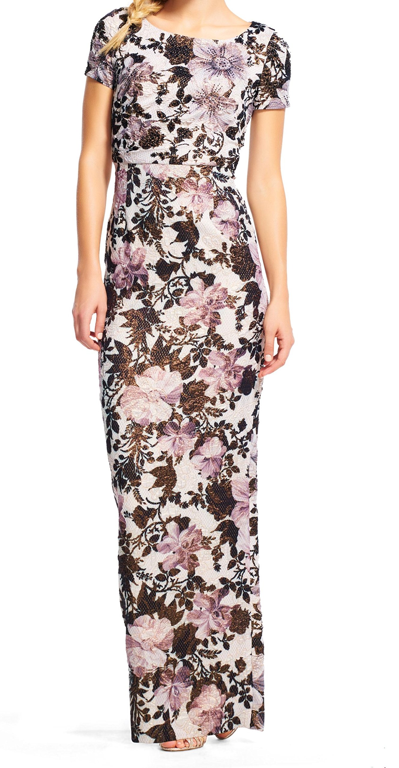 Adrianna Papell Women's Classic Elegant Dresses for Evening Gala & Formal Occasions | Flattering A-Line Silhouette | Perfect for Weddings, Prom & Cocktail Parties