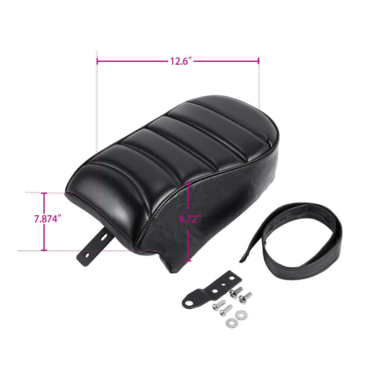 Harley Davidson Footpegs Kit - TCMT Rear Passenger Pillion Seat Footpegs Mount Compatible with Sportster Iron 883 XL883N (2016-2021) & Iron 1200 XL1200NS (2018-2021) - Perfect for Long Rides & Two-Up Riding