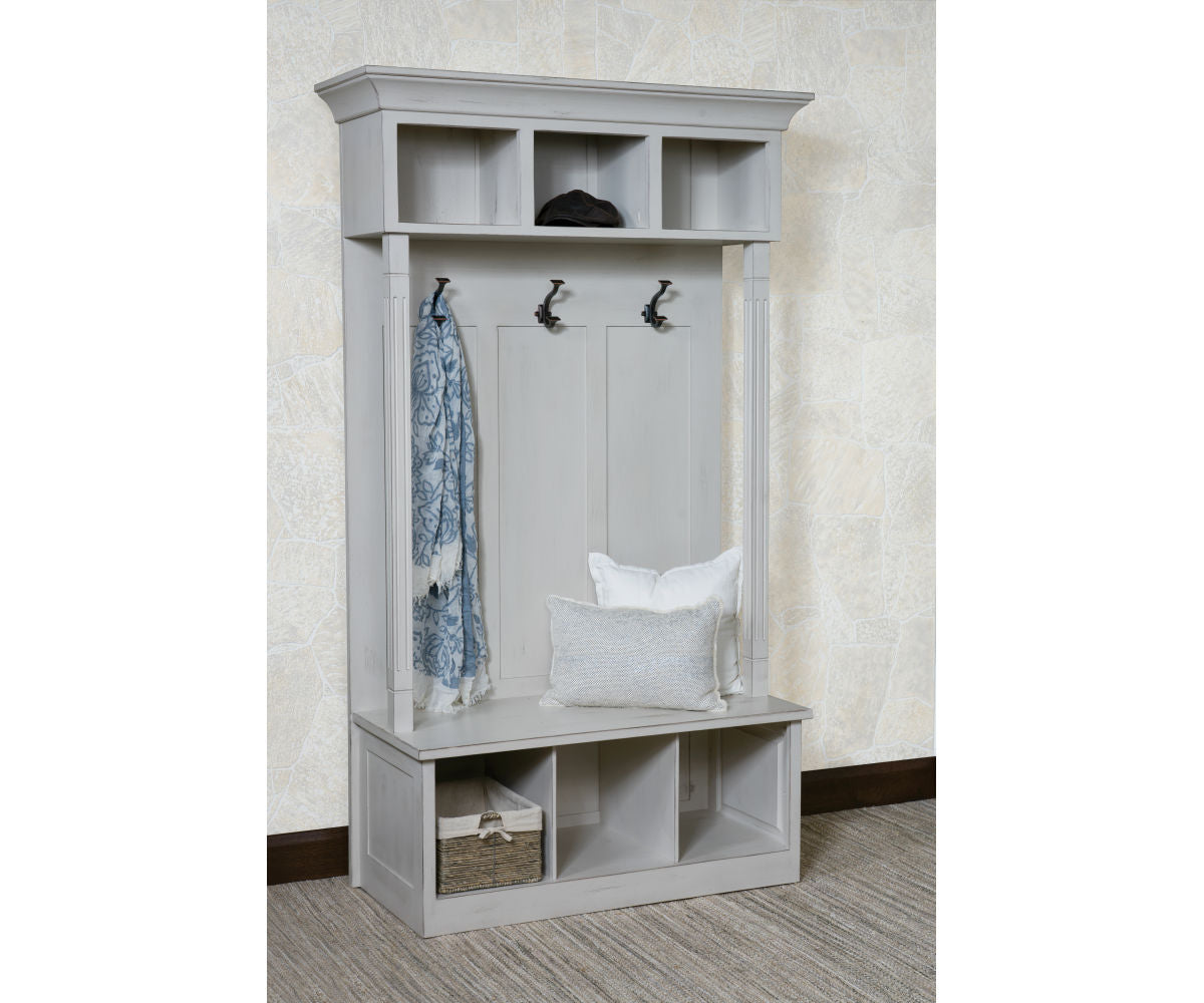 Hillcrest Hall Seat - Comfortable and Stylish Entryway Bench for Home, Office, or Mudroom - Perfect for Storage and Seating in Hallways, Foyers, and Entryways
