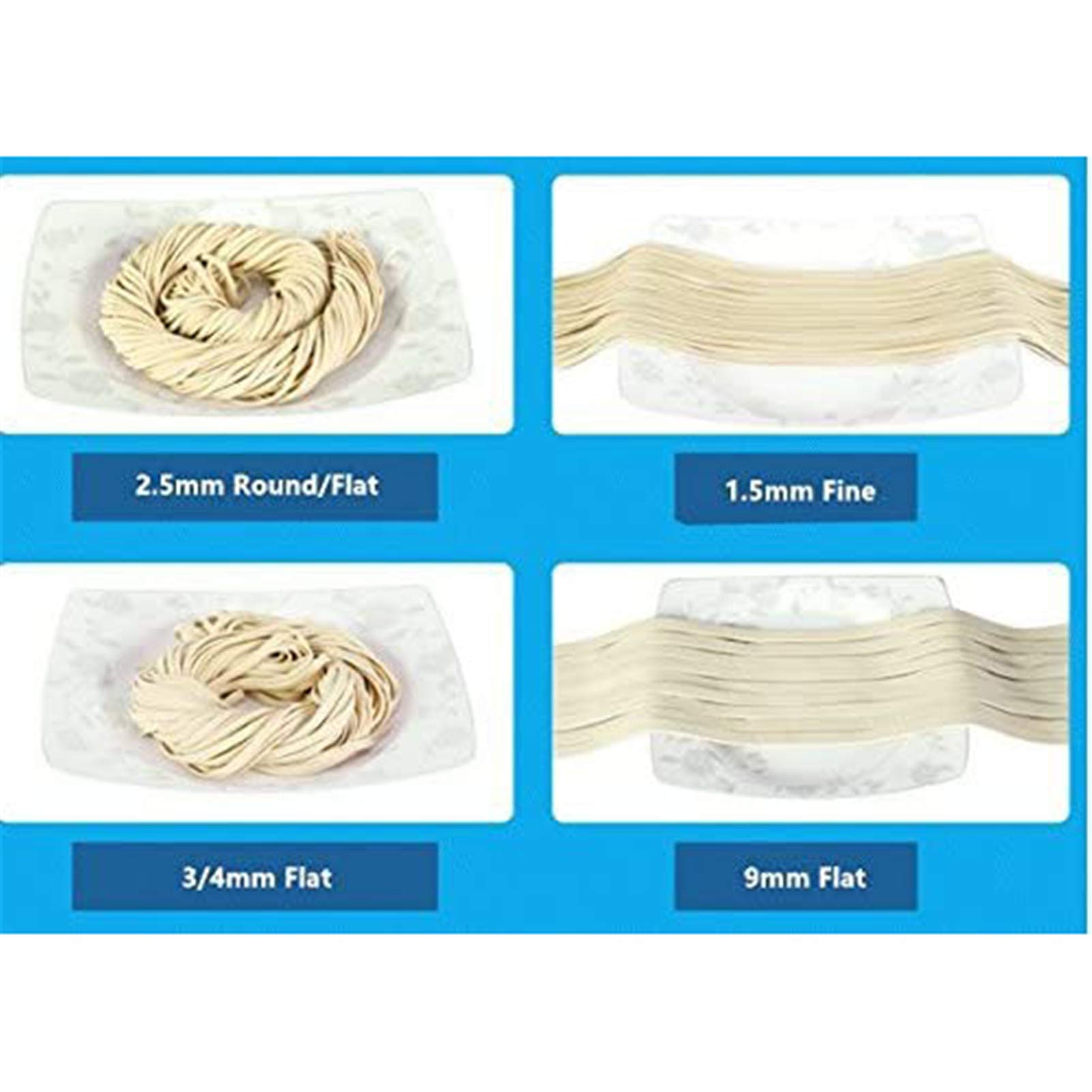 LIJCC Electric Pasta Maker Machine - Multifunction Noodle Rolling & Dumpling Maker for Home Use | Perfect for Italian Pasta, Asian Noodles & Homemade Wontons | Kitchen Essentials for Pasta Lovers