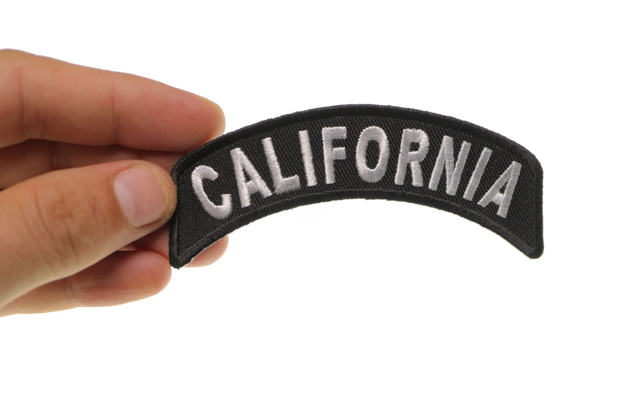 California Patch - 4x1.75 Inch Embroidered Iron-On Applique for Jackets, Hats & Backpacks | State Pride Accessory