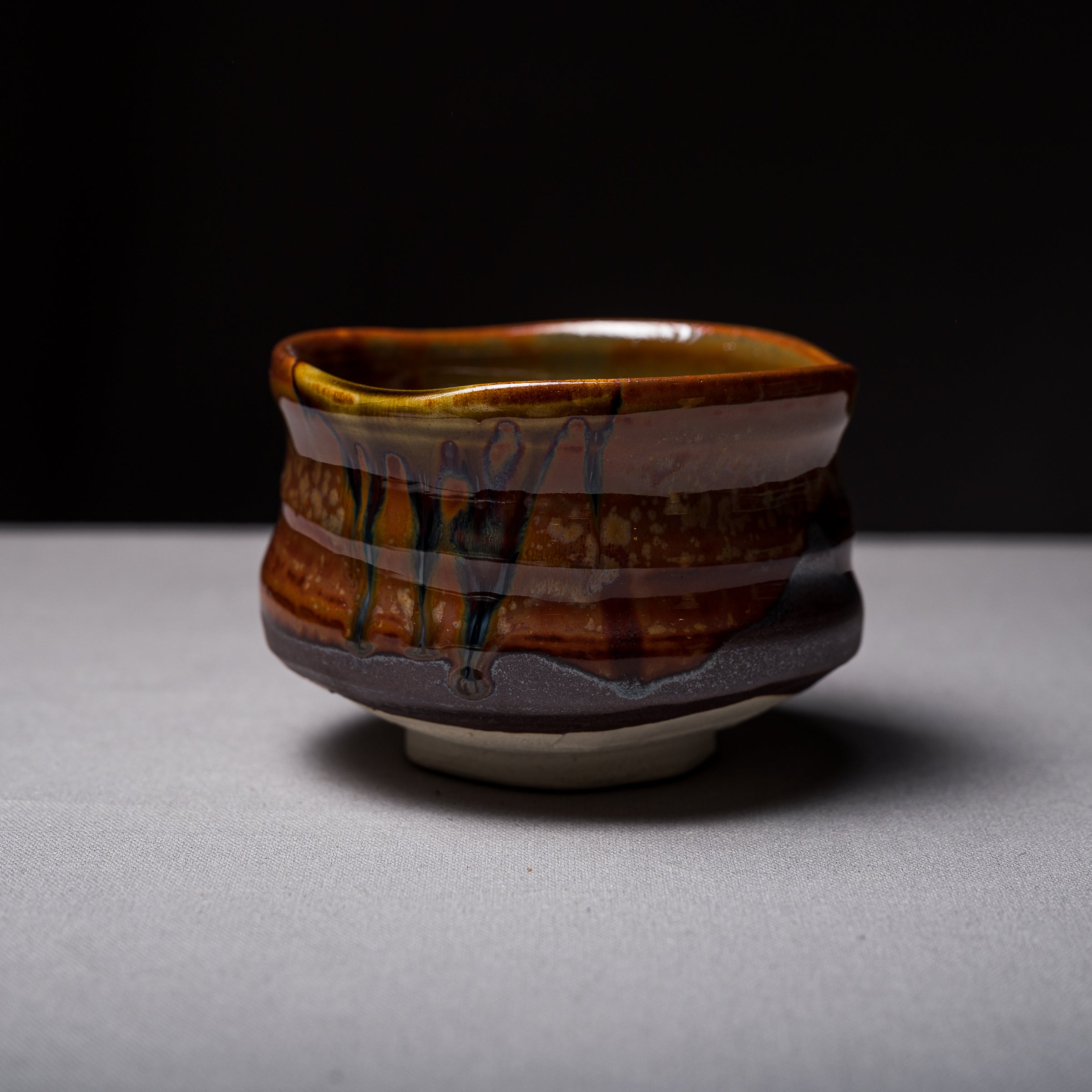 Premium Matcha Bowl - Handcrafted Ceramic Sunrise Design for Japanese Tea Ceremony | Perfect for Traditional Matcha Preparation & Zen Meditation Gifts