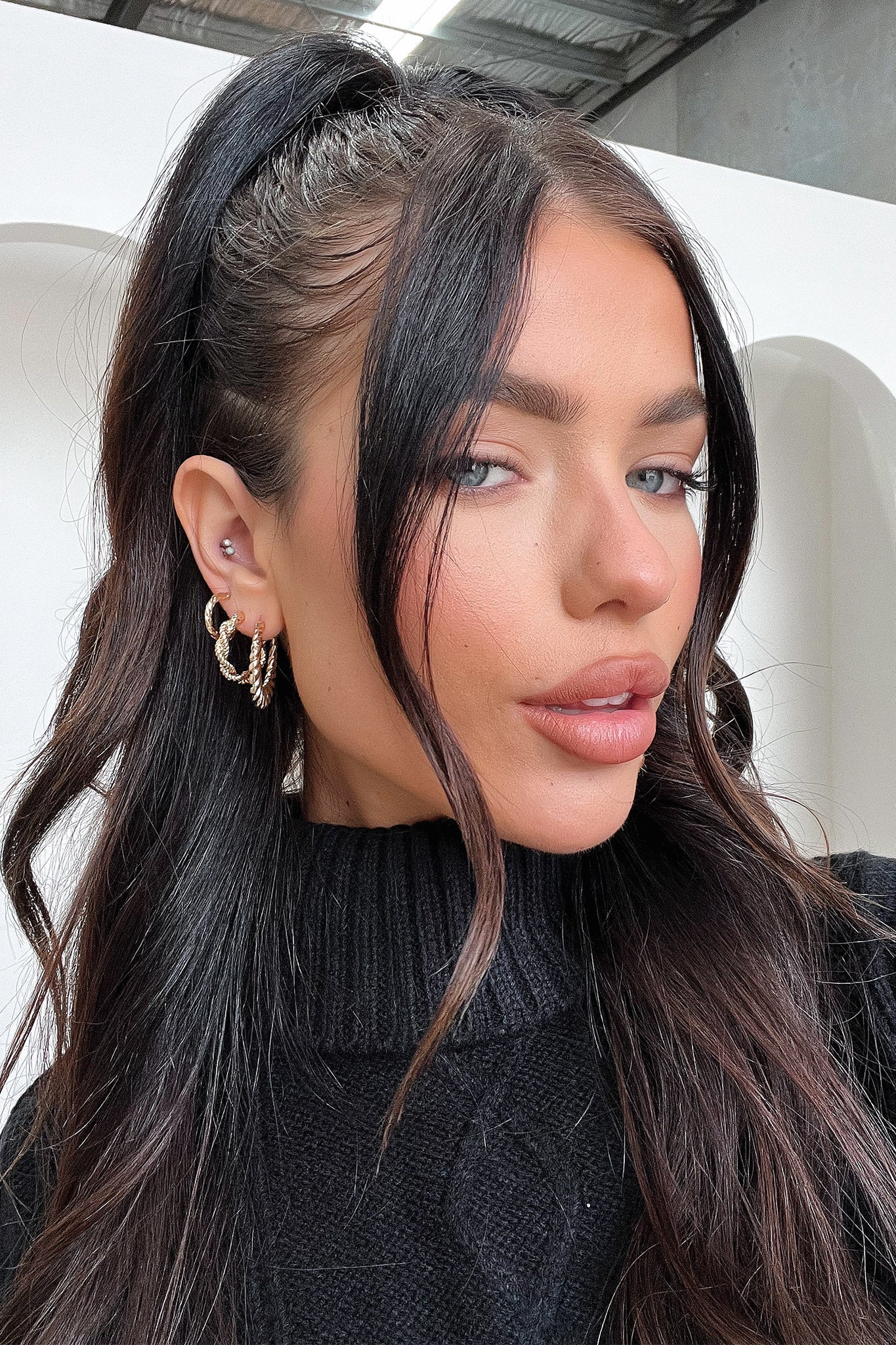 Kya Earrings 3 Pack - Gold Plated Hoop Earrings for Women | Trendy & Lightweight | Perfect for Everyday Wear, Parties & Gifts