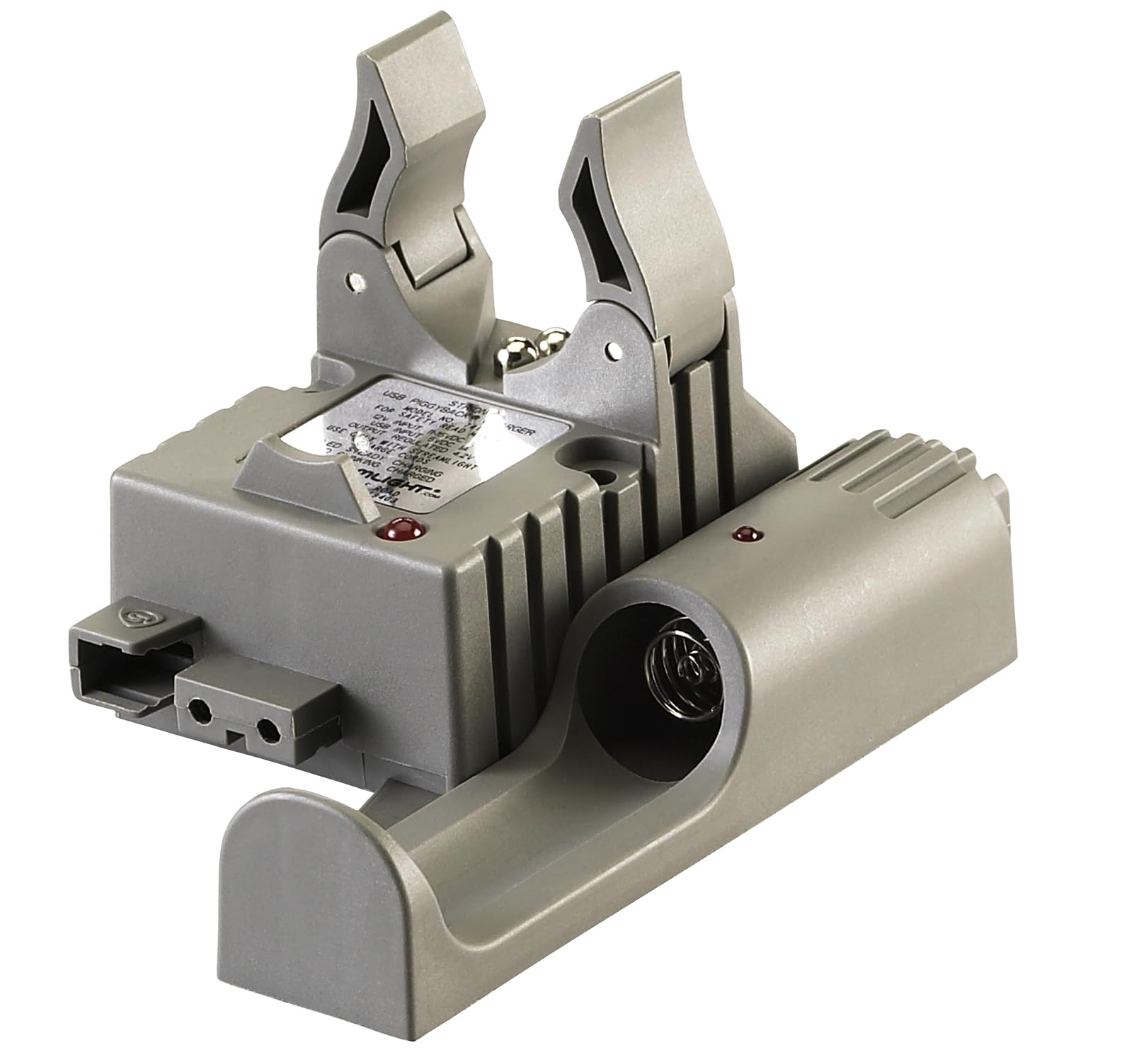 Streamlight 74115 USB Piggyback Charger Holder for Strion Series Flashlights - Fast Charging & Secure Mounting | Perfect for Law Enforcement, Security, and Outdoor Adventures
