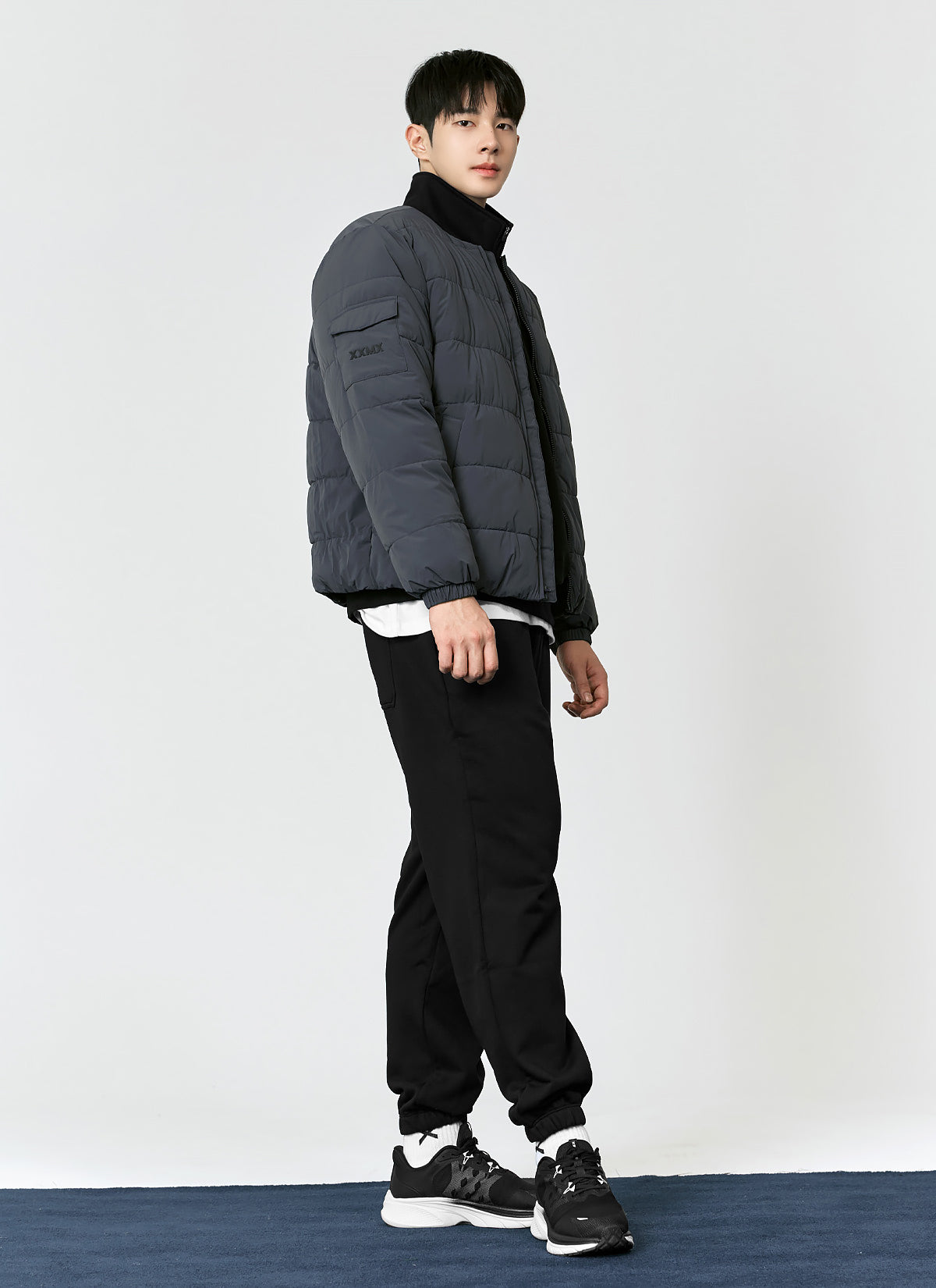 French Terry Loose Fit Jogger Pants for Men - Comfortable Casual Sweatpants with Elastic Waist & Pockets - Perfect for Lounge, Workout & Travel
