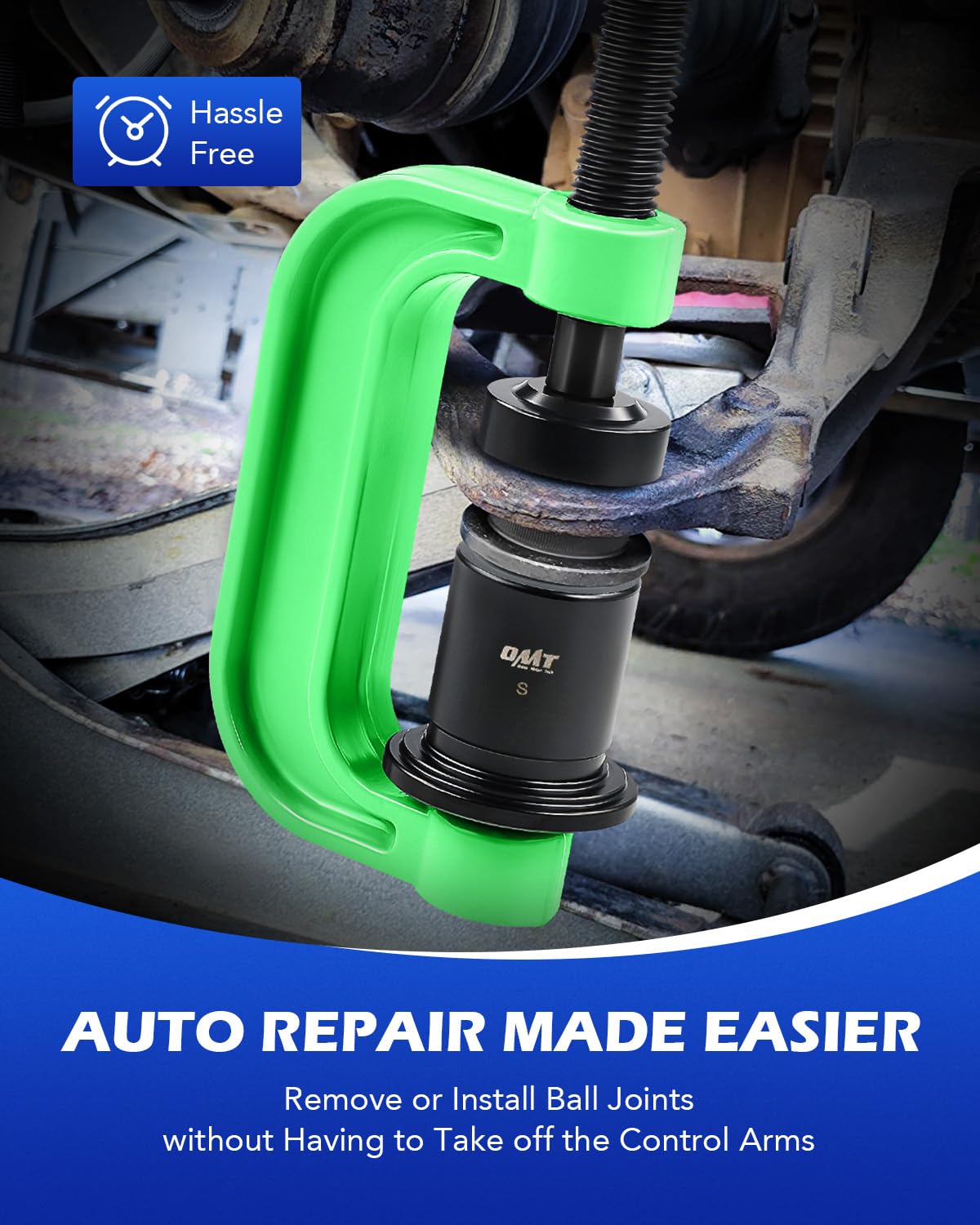 Orion Motor Tech 21-Piece Master Ball Joint Press Kit - Heavy Duty Ball Joint & U-Joint Removal Tool Set with Universal Adapters - Perfect for Auto Repair, Suspension Work & Brake Anchor Pin Replacement