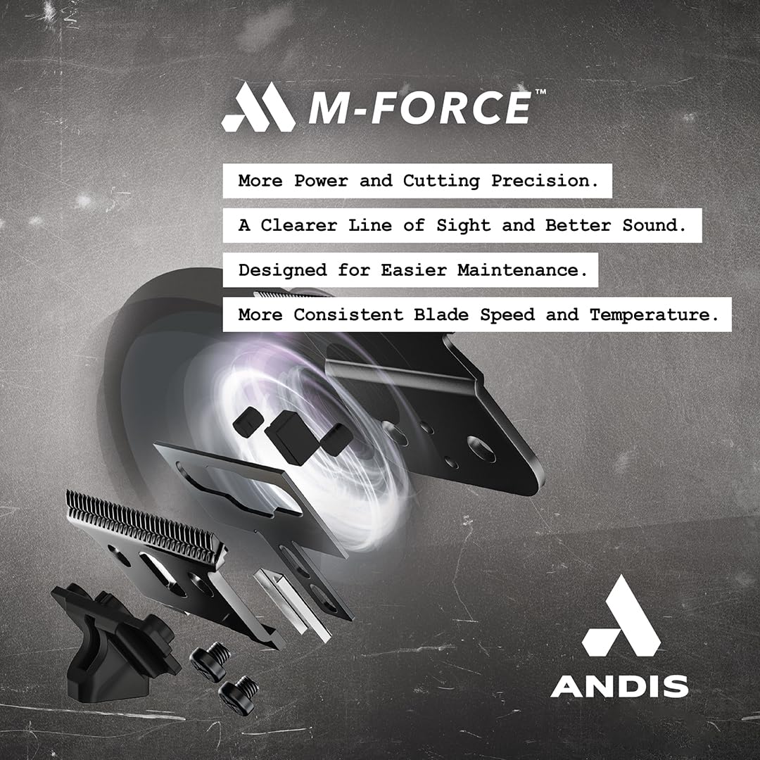 Andis GTX-EXO Black Label Special Edition Professional Cordless Hair Clipper - Lithium-ion Beard Trimmer with M-Force Motor & Charging Stand - Perfect for Barbershops, Home Grooming & Travel Use