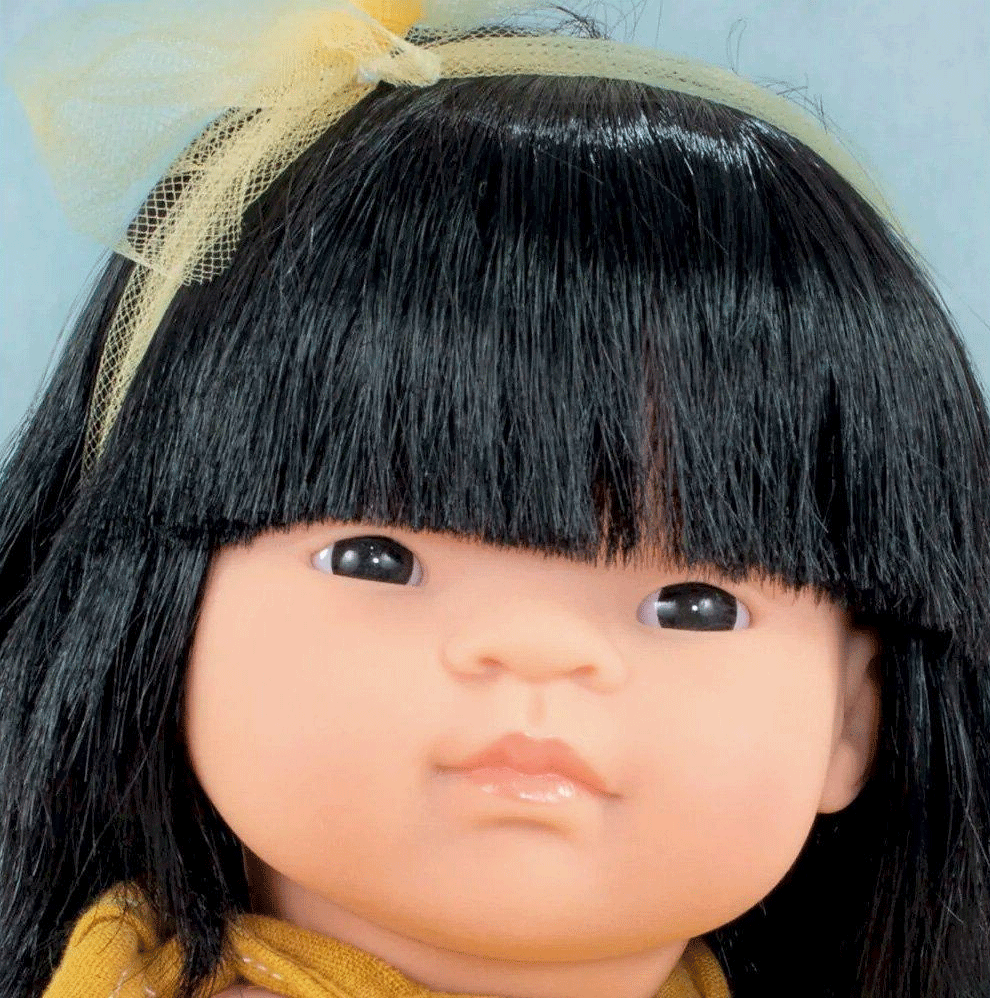 Miniland 15-inch Asian Girl Doll - My Friends & Me Collection | Perfect for Role Play, Diversity Education & Gift Giving