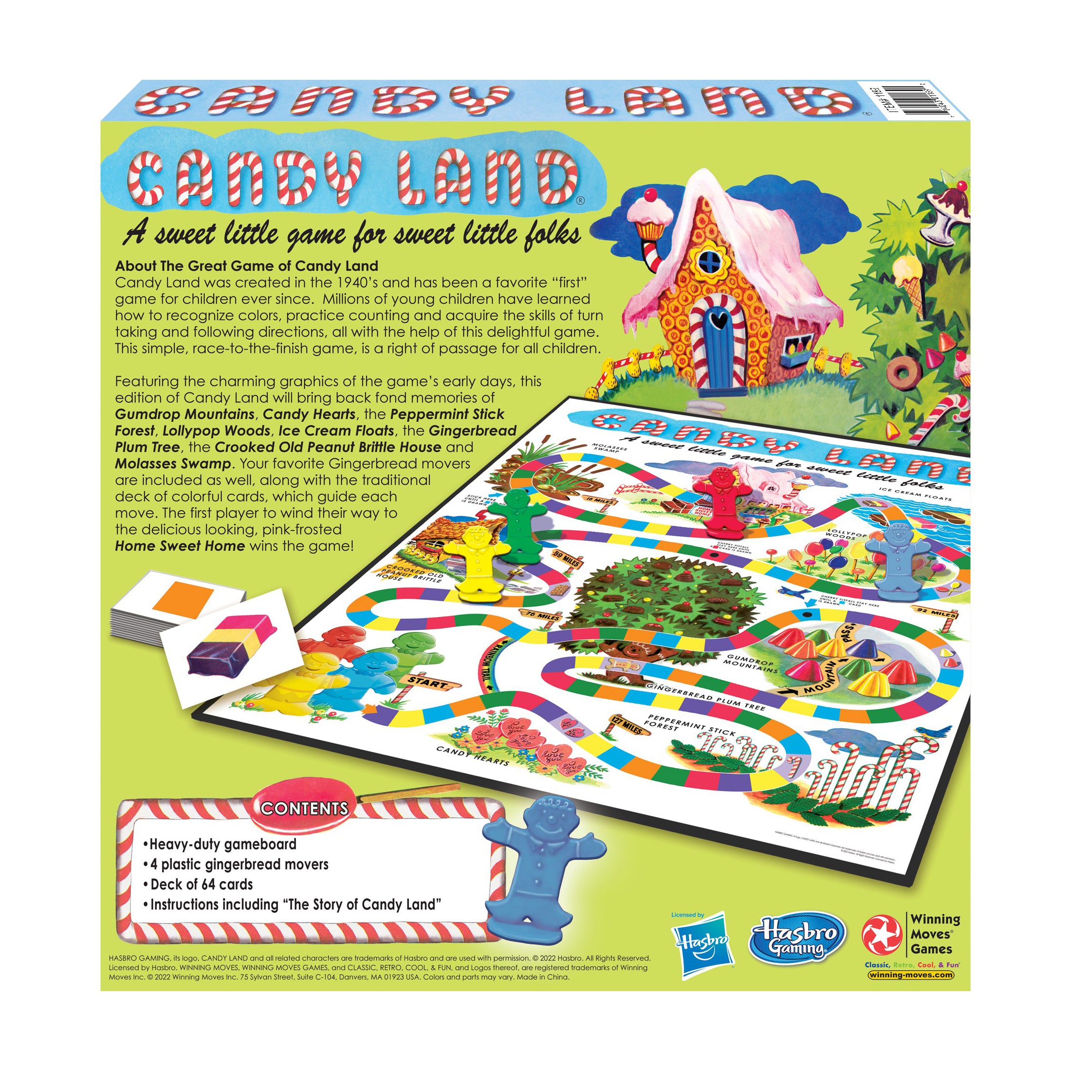 Candy Land 70th Anniversary Edition Classic Family Board Game for Kids & Adults - Perfect for Birthday Parties, Family Game Nights & Holiday Gatherings