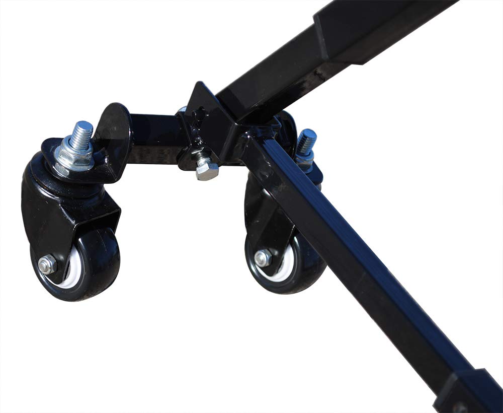 INTSUPERMAI Foldable Stair Climbing Hand Truck - 420LBS Capacity Portable Dolly with Adjustable Handle & Rubber Mute Wheels - Heavy Duty Luggage Cart for Moving, Warehouse, Home & Office Use