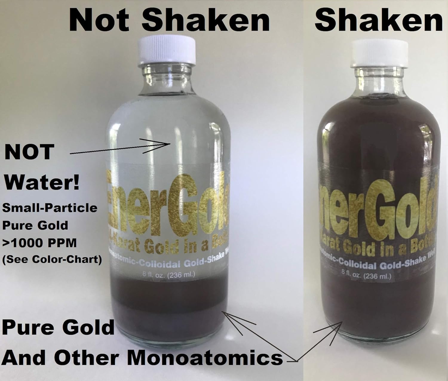 EnerGold® Monoatomic Gold ORMUS Supplement - Pure Gold, Platinum & Copper - No Salt, Dyes or Fillers - Supports DNA Repair & Pineal Gland Health - EMF & Radiation Protection - Boost Energy & Mental Clarity for Meditation and Spiritual Practices