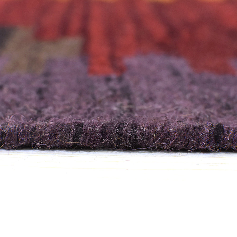 Hand Woven Bohemian Area Rug - Soft Cotton Braided Floor Mat for Living Room, Bedroom & Nursery - Eco-Friendly Home Decor