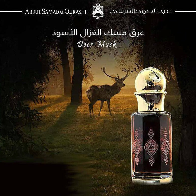 Premium Original Deer Musk Nafa (Musk Al Ghazal) 3ml by Abdul Samad Al Qurashi - Luxury Perfume Oil for Special Occasions, Romantic Evenings & Spiritual Practices