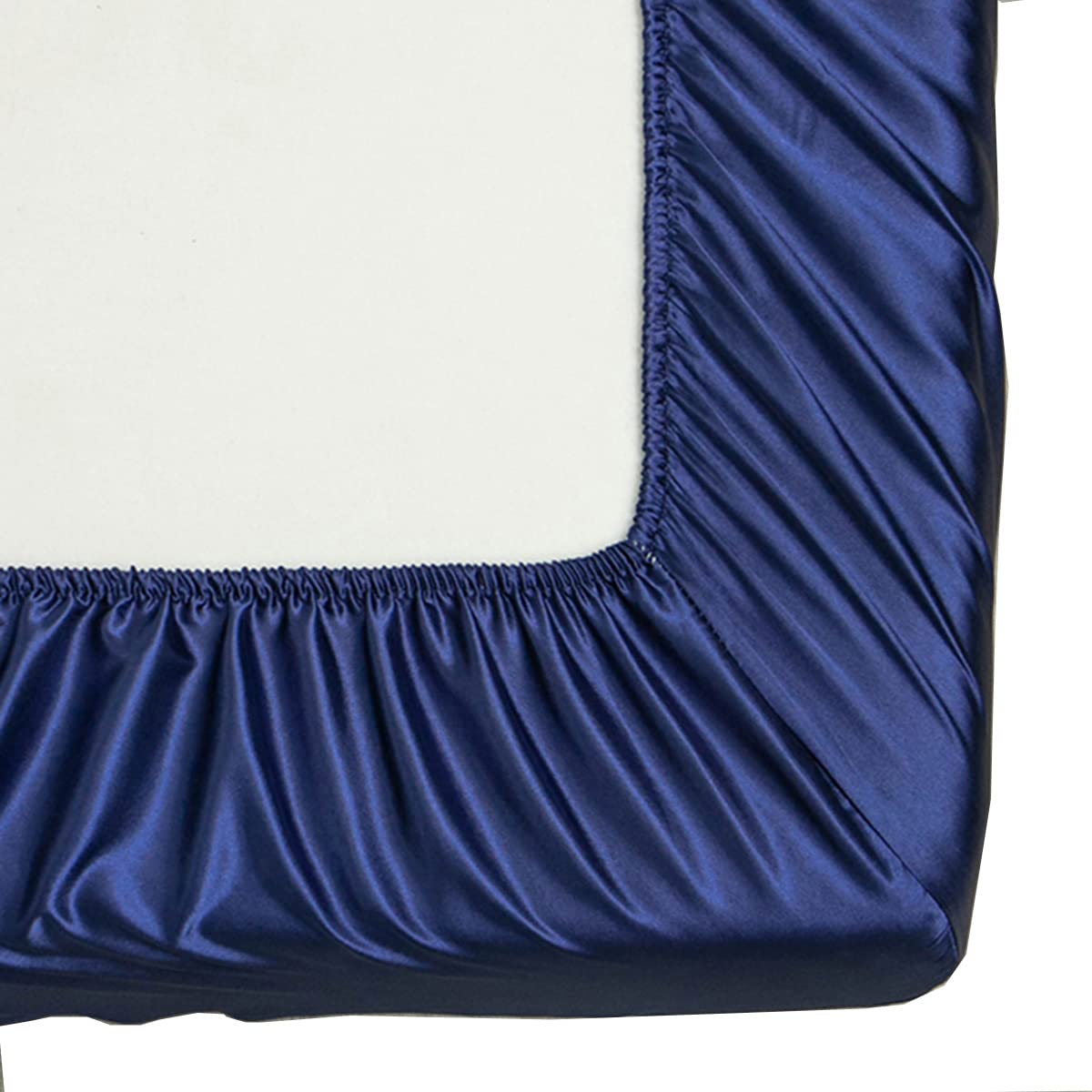 Premium Queen Fitted Sheet - Deep Pocket Microfiber Bottom Sheet - Fade & Shrink Resistant, Durable & Easy Care - 1 Piece (Queen Size, Blue) - Perfect for Master Bedroom, Guest Room & Vacation Homes