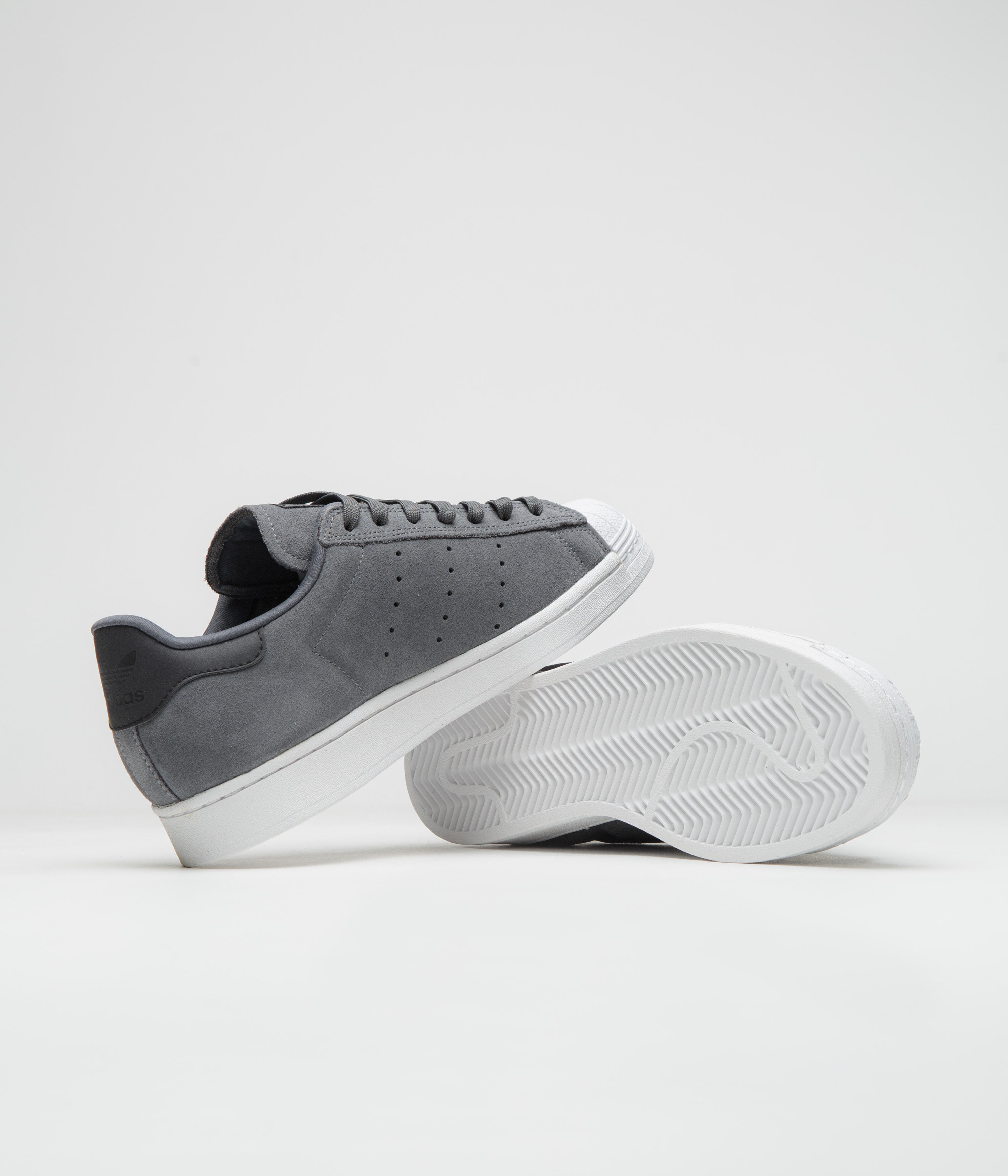 Adidas Superstar ADV Shoes for Men & Women - Grey Five / Core Black / Cloud White - Classic Sneakers for Casual Wear, Running & Street Style