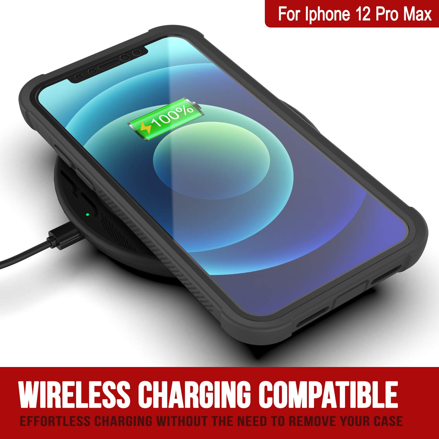 PunkCase iPhone 12 Pro Max Case [Spartan Series] Clear Rugged Heavy Duty Cover with Built-in Screen Protector | Ultra Slim 360 Full Body Protection for iPhone 12 Pro Max (2020, 6.7 Inch) - Shockproof & Anti-Scratch for Outdoor, Work, and Daily Use