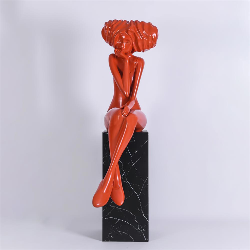 Zen Girl Meditation Statue - Handcrafted Yoga Sculpture for Home Decor, Office Desk & Garden Serenity