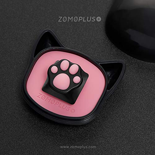 Custom Gaming Keycaps - Cat Paw Shape ABS Keycaps for Mechanical Keyboards (Black/Pink) | Perfect for ESC Key & Cute Keyboard Setup | Ideal for Gamers, Streamers & Office Workers