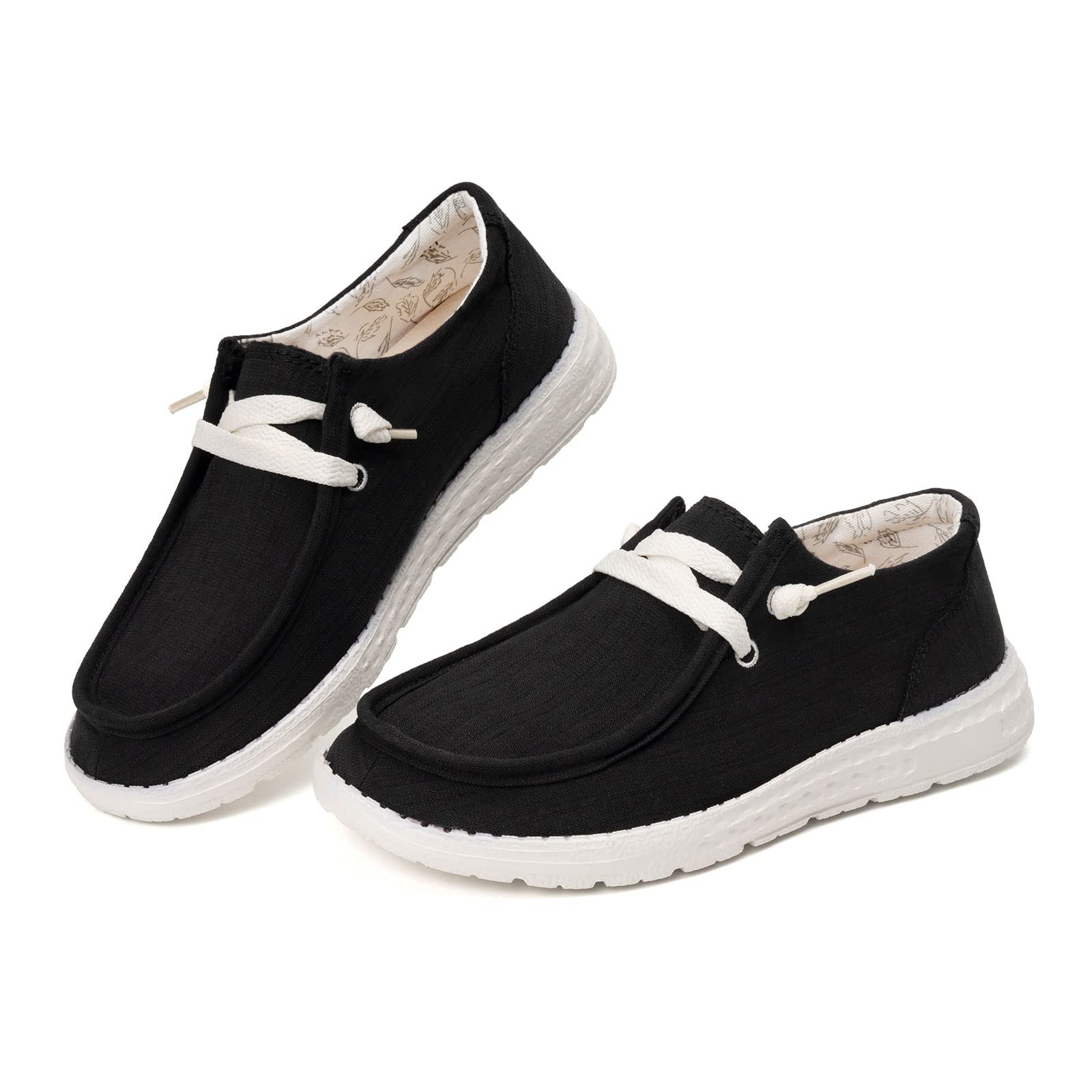 BENEKER Women's Slip-On Loafers - Comfortable Casual Boat Shoes for Walking | Breathable Canvas Sneakers | Perfect for Work, Travel & Everyday Wear