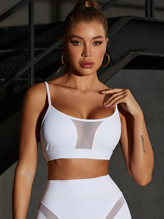 ZASUWA Women's Sexy Mesh Hip Lift Tracksuit - Stylish & Unique Workout Outfit for Gym, Yoga & Dance