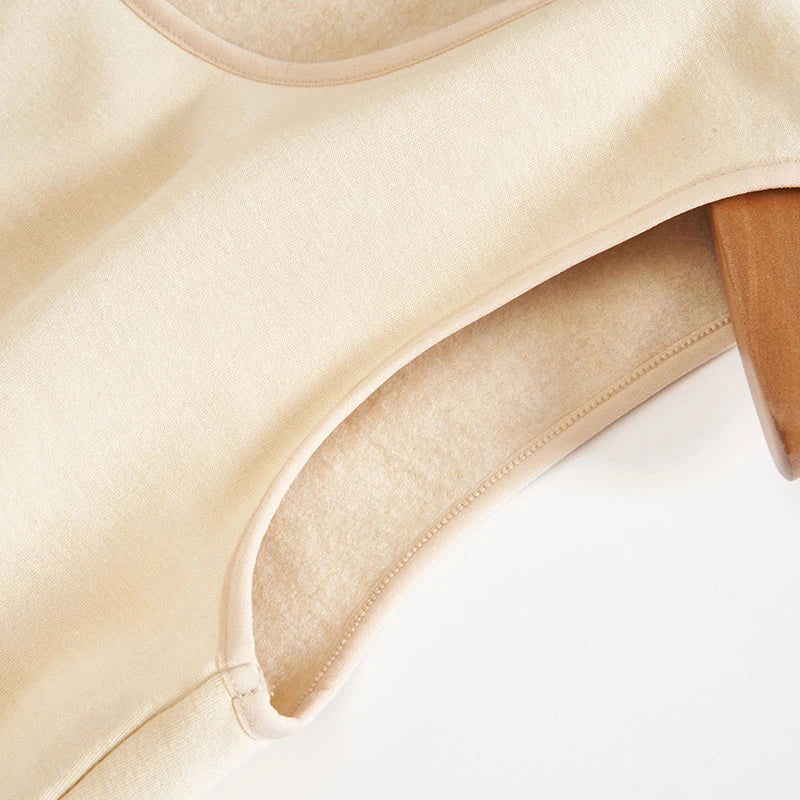 Women's Silk Velvet Thermal Vest - Warm Winter Layering Piece for Cold Weather, Cozy Indoor & Outdoor Wear