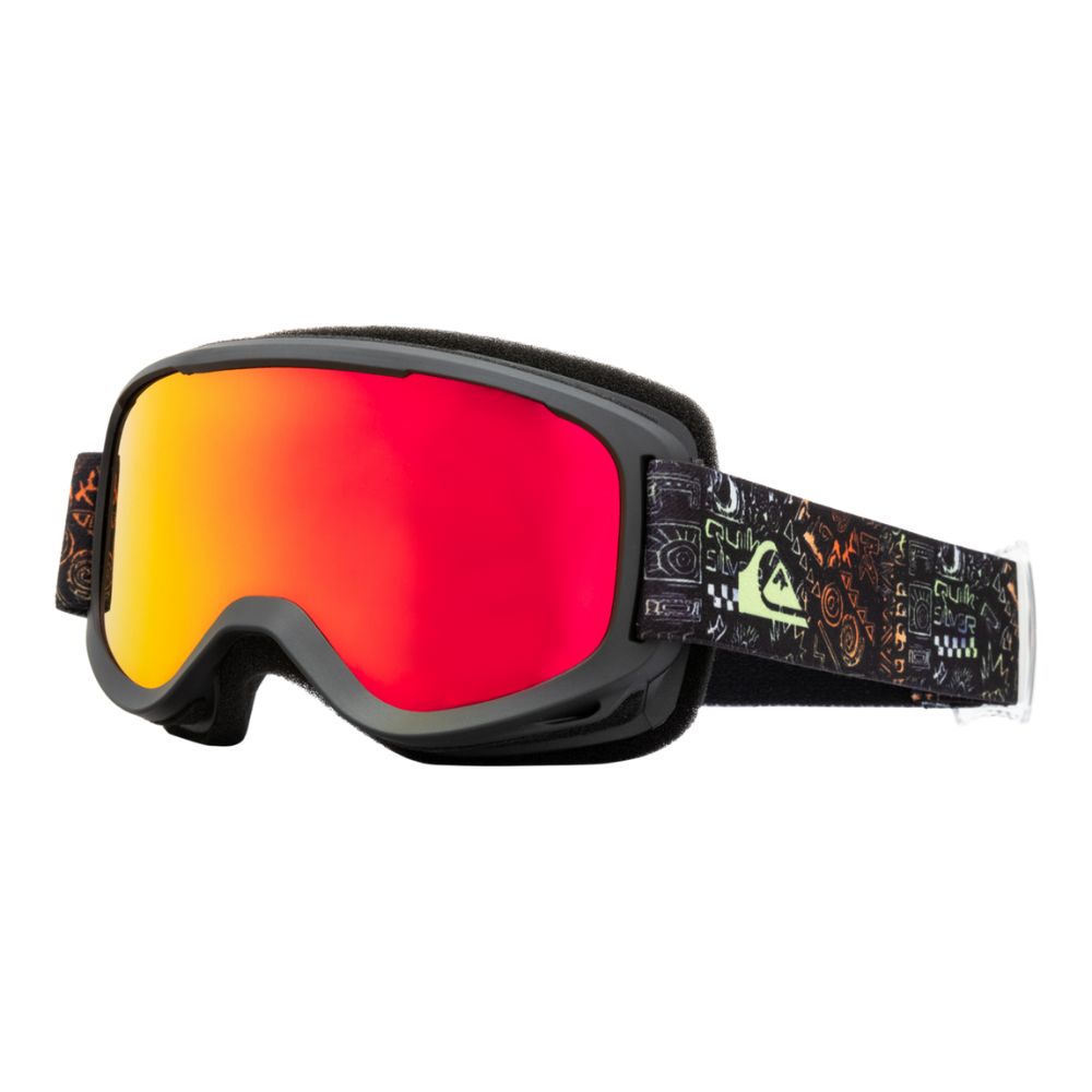 Quiksilver Little Grom Boys Ski Goggles - Chatter Red OS - Kids Snowboard & Skiing Protective Eyewear for Winter Sports & Outdoor Adventures