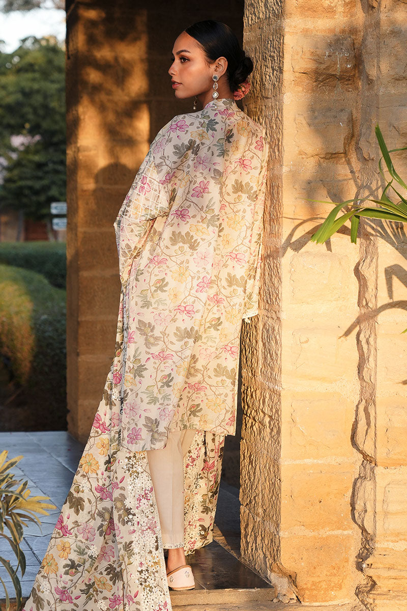 LILY LUX 3-Piece Printed Lawn Suit Set for Women - Floral Summer Outfit for Casual Wear, Parties & Special Occasions